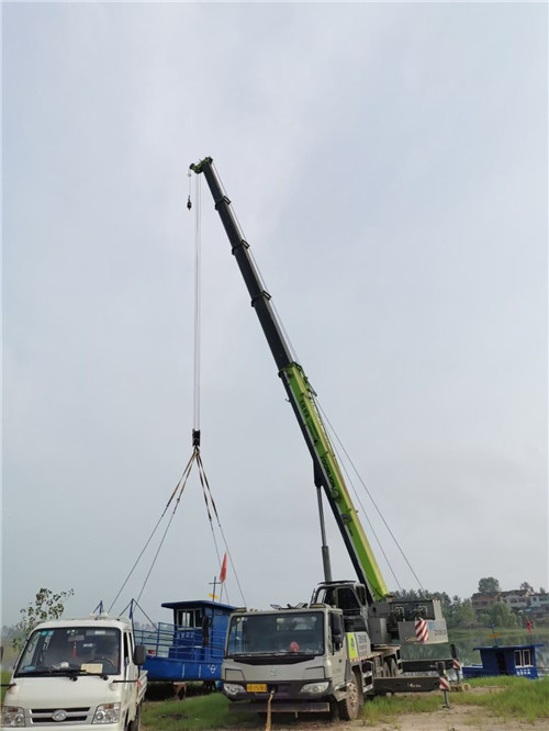 烟台市桥梁建设吊装案例